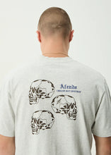 Load image into Gallery viewer, Afends Temporal Recycled Heavyweight Retro Fit Tee- Grey Marle