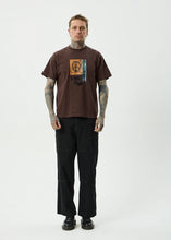 Load image into Gallery viewer, Afends Feel Free Boxy Tee - Washed Coffee