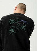 Load image into Gallery viewer, Afends Temporal Heavyweight Crew Neck - Stone Black