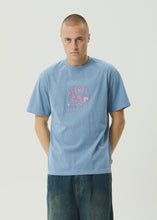 Load image into Gallery viewer, Afends Camp Fire Boxy Tee - Washed Slate Blue