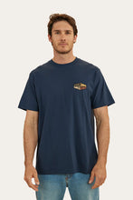 Load image into Gallery viewer, Ringers Western Servo Mens Loose Fit T-Shirt - Navy