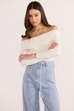Load image into Gallery viewer, MINKPINK Zoe Off Shoulder Knit Top - Off-White