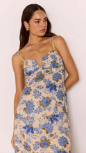 Load image into Gallery viewer, MINKPINK Zina Midi Dress - Blue/Beige Floral