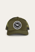Load image into Gallery viewer, Ringers Western Signature Bull Kids Trucker Cap - Military Green/Camo