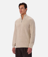 Load image into Gallery viewer, Industrie The New England Zip Neck Knit - Grain M 26