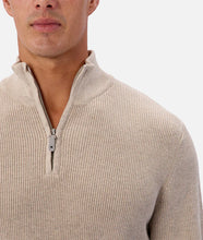 Load image into Gallery viewer, Industrie The New England Zip Neck Knit - Grain M 26