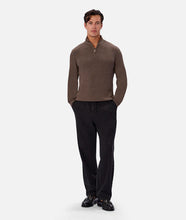 Load image into Gallery viewer, Industrie The New England Zip Neck Knit - Wood M 26