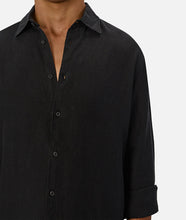 Load image into Gallery viewer, Industrie St Martins L/S Linen Shirt - Black