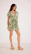 Load image into Gallery viewer, MINKPINK Margaux Mini Dress - Green/White Floral