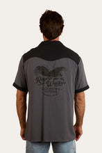Load image into Gallery viewer, Ringers Western Lineman Bowling Shirt - Charcoal