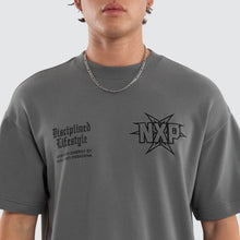 Load image into Gallery viewer, Nena & Pasadena Octavian Loopback Raptor Tee - Lave Smoke