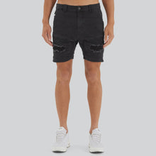Load image into Gallery viewer, Nena & Pasadena Viper Denim Short - Black