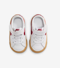 Load image into Gallery viewer, Nike Court Legacy Baby/Toddler Shoes - White/Gum Yellow/Team Red