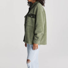 Load image into Gallery viewer, Riders By Lee Teddy Shacket - Evergreen