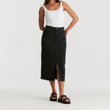 Load image into Gallery viewer, Riders By Lee Hi Midi Skirt - Black Fortune