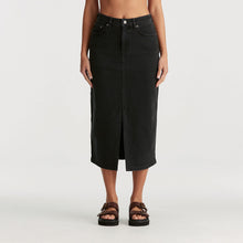 Load image into Gallery viewer, Riders By Lee Hi Midi Skirt - Black Fortune