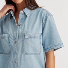 Load image into Gallery viewer, Riders By Lee Sara Denim Shirt Dress - Blue Fade