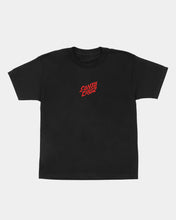 Load image into Gallery viewer, Santa Cruz x Stranger Things Screaming Lights Youth T-shirt - Black