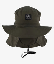 Load image into Gallery viewer, Swanndri Explorer Crushable Sun Hat - Olive/Black