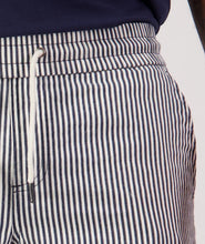 Load image into Gallery viewer, Swanndri Seaview Stripe Shorts - Navy/White Stripe