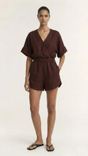 Load image into Gallery viewer, Staple The Label Rhodes Wrap Playsuit - Chocolate