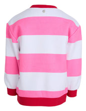 Load image into Gallery viewer, Eve Girl Contrast Stripe Crew - Pink