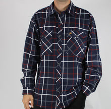 Load image into Gallery viewer, Swanndri Full Button Egmont Brushed Cotton Shirt - Navy