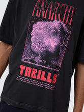 Load image into Gallery viewer, Thrills Constant Chaos Box Fit Oversize Short Tee - Blue Graphite