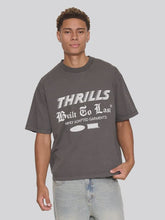 Load image into Gallery viewer, Thrills Built To Last Oversize Box Crop Tee - Merch Black