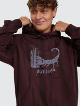 Load image into Gallery viewer, Thrills New Delusions Slouch Pull On Cropped Hood - Sunfade Bleach Aubergine