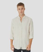Load image into Gallery viewer, Industrie The Tennyson Linen Shirt - Oatmeal