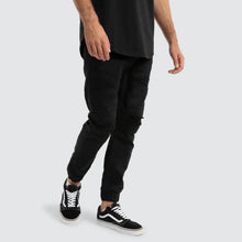 Load image into Gallery viewer, Nena & Pasadena Viper Denim Jogger - Black