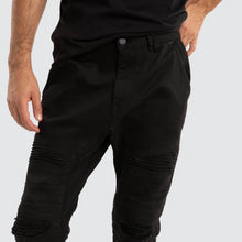 Load image into Gallery viewer, Nena & Pasadena Viper Denim Jogger - Black