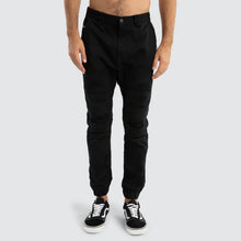 Load image into Gallery viewer, Nena & Pasadena Viper Denim Jogger - Black