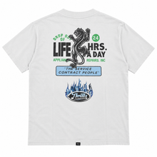 Load image into Gallery viewer, Thrills Drop Outs Merch Fit Tee - White