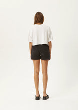Load image into Gallery viewer, Afends Seventy Three's Organic Denim High Waisted Shorts - Washed Black