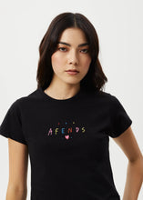 Load image into Gallery viewer, Afends Funhouse Baby Tee - Black
