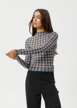 Load image into Gallery viewer, Afends Asher Sheer Long Sleeve Top - Black
