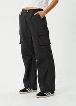 Load image into Gallery viewer, Afends Instinct Zip Off Cargo Pant - Black