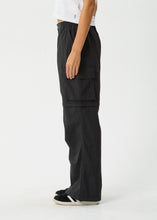 Load image into Gallery viewer, Afends Instinct Zip Off Cargo Pant - Black