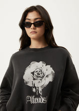 Load image into Gallery viewer, Afends Sweet Juliet Crew Neck - Stone Black