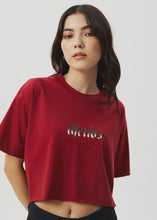 Load image into Gallery viewer, Afends Womens Scorpio Slay Cropped Tee - Ketchup