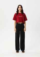 Load image into Gallery viewer, Afends Womens Scorpio Slay Cropped Tee - Ketchup
