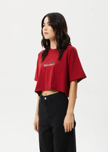 Load image into Gallery viewer, Afends Womens Scorpio Slay Cropped Tee - Ketchup