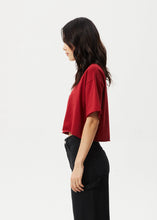 Load image into Gallery viewer, Afends Womens Scorpio Slay Cropped Tee - Ketchup