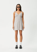 Load image into Gallery viewer, Afends Drew Seersucker Mini Dress - Taupe Check