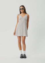Load image into Gallery viewer, Afends Drew Seersucker Mini Dress - Taupe Check