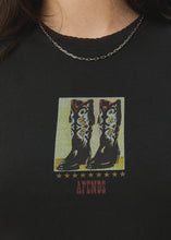 Load image into Gallery viewer, Afends Walking Recycled Baby Tee - Stone Black