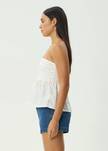 Load image into Gallery viewer, Afends Kindred Strapless Top - White