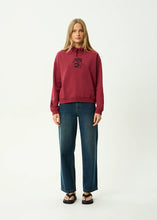 Load image into Gallery viewer, Afends Garden Variety Pull On Hood - Washed Burgundy